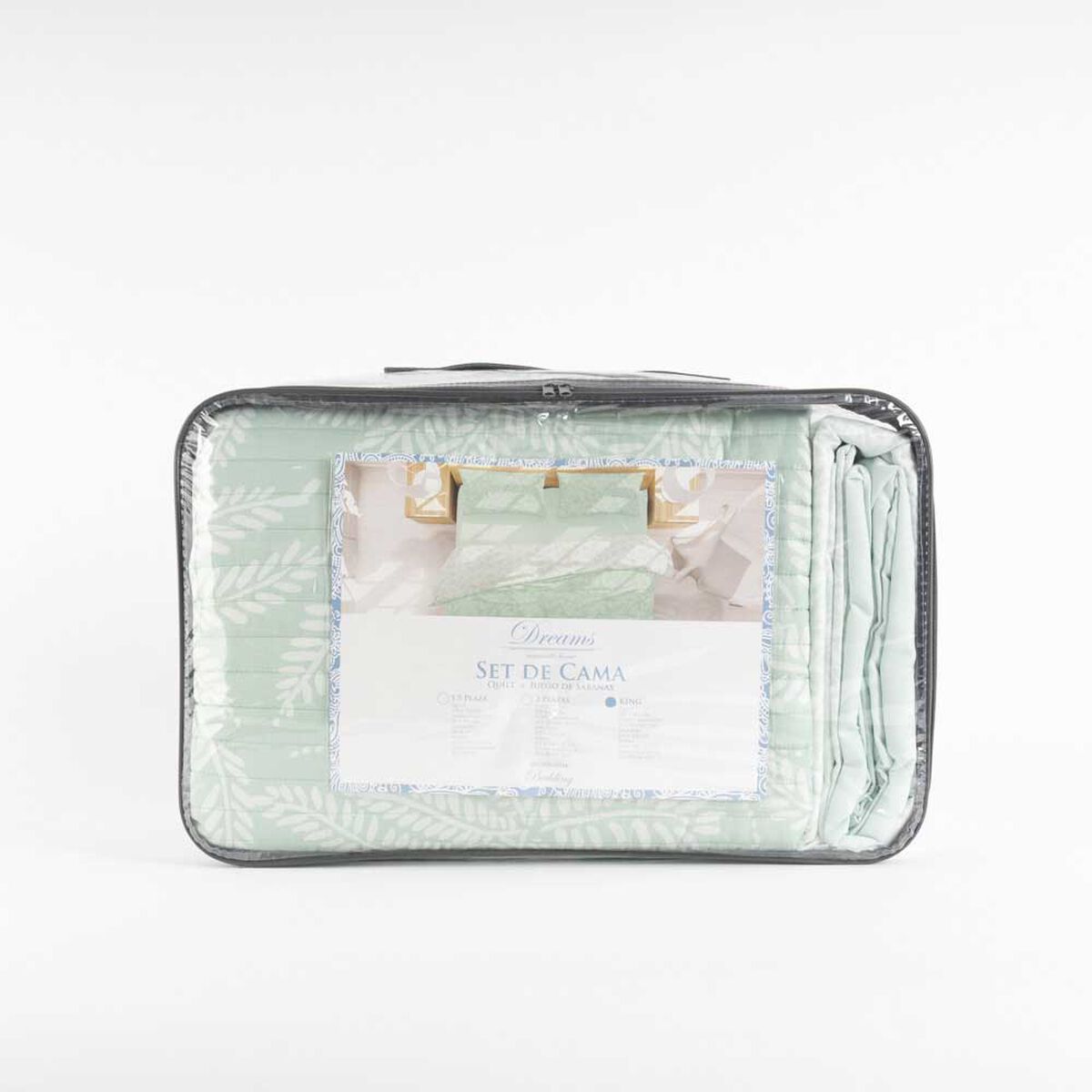 Set Quilt + Juego de Sábanas Dreams 1.5 Plazas