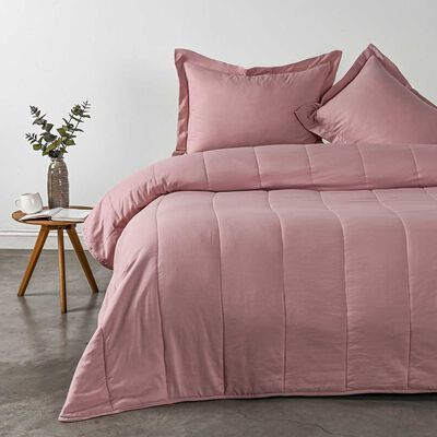 Cubrecama American Family King Piedra Rosa