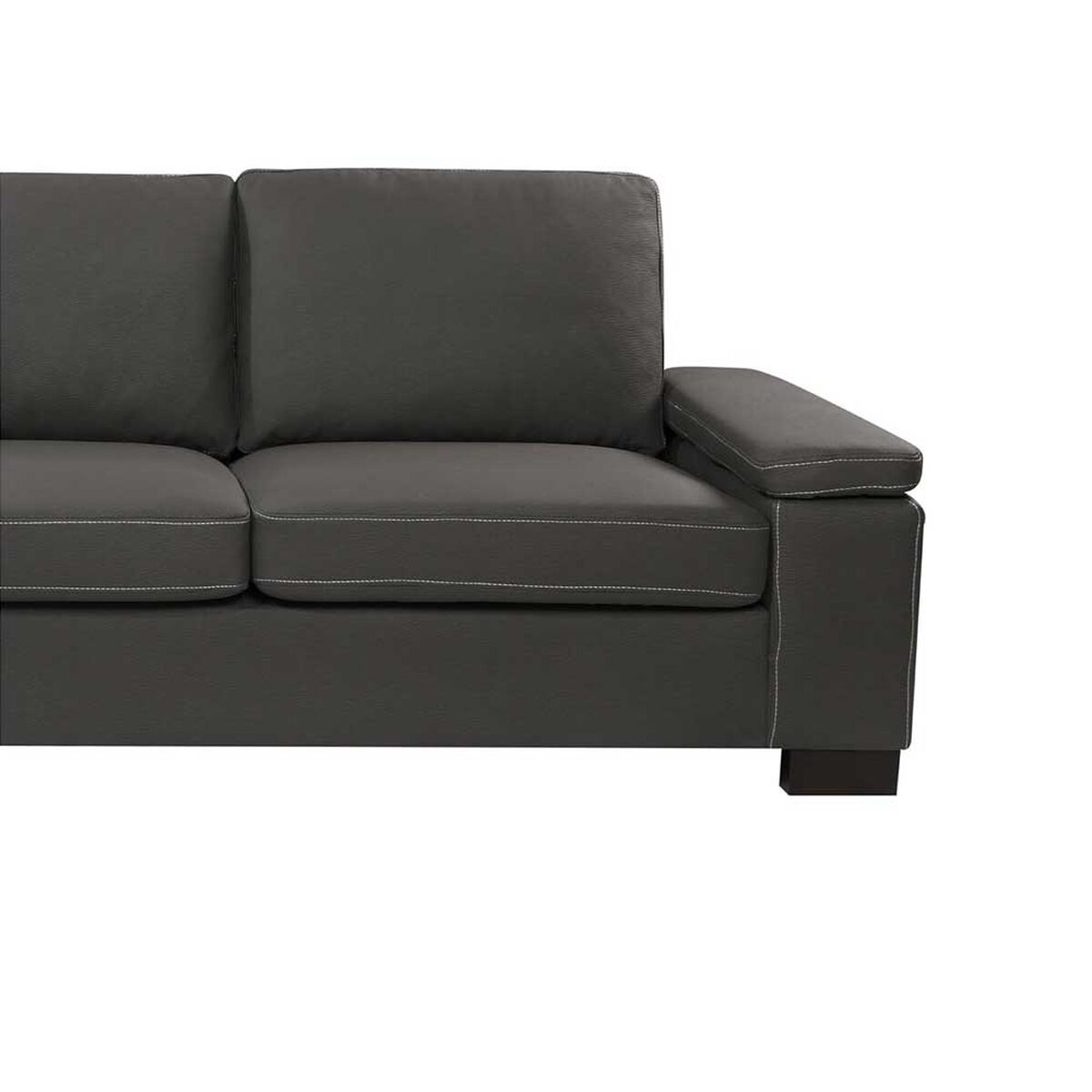 Sofá Seccional Izquierdo Furnitech Berna 3 Cuerpos Gris