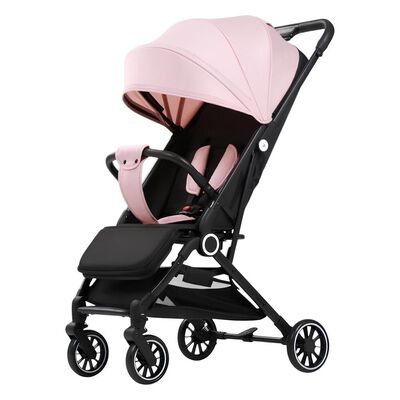 Coche de Paseo Últra Compacto con Accesorios Lubabycas Rosado