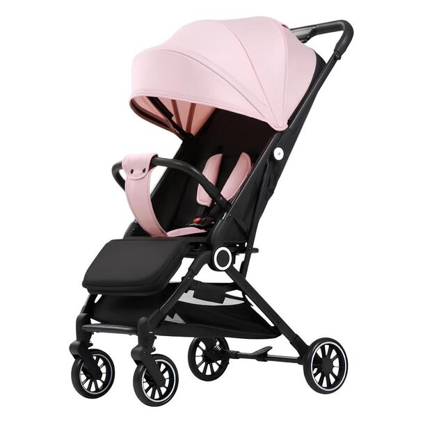 Coche de Paseo Últra Compacto con Accesorios Lubabycas Rosado