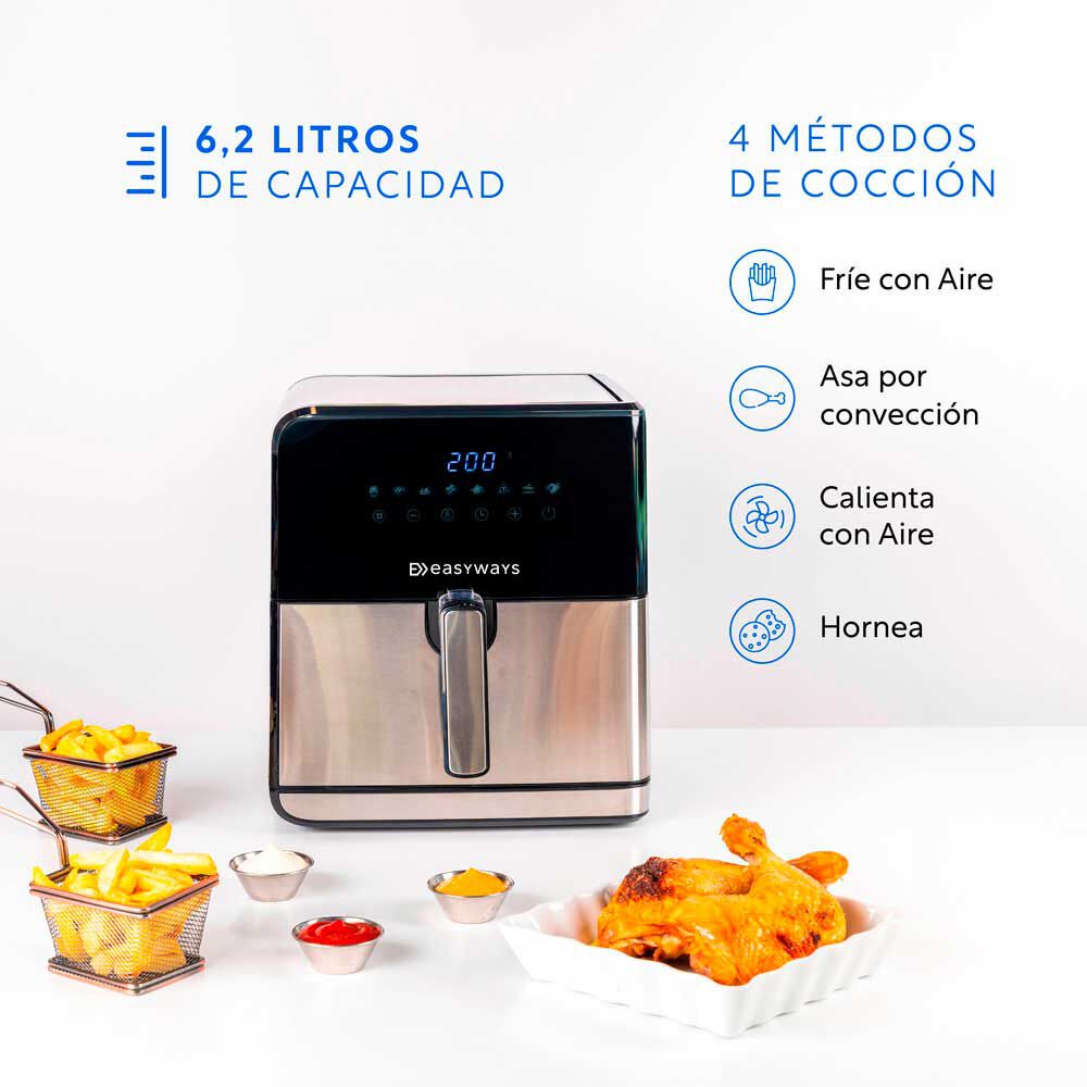 EasyWays Air Fryer XL 6.2 L, foto 3