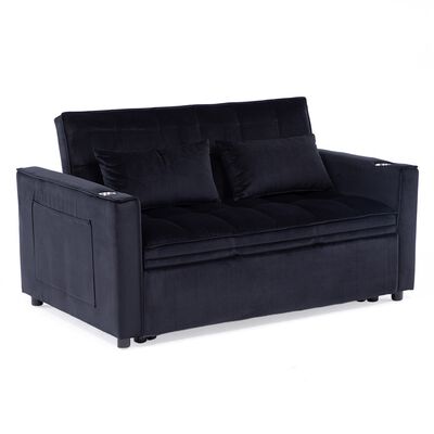 Imagen 1 del producto Sofá Cama Daniels KMP1BK 2 Cuerpos Negro