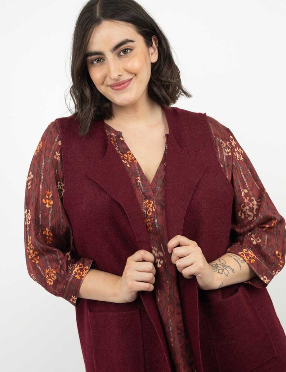 Sweater Sin Mangas Mujer Extralindas