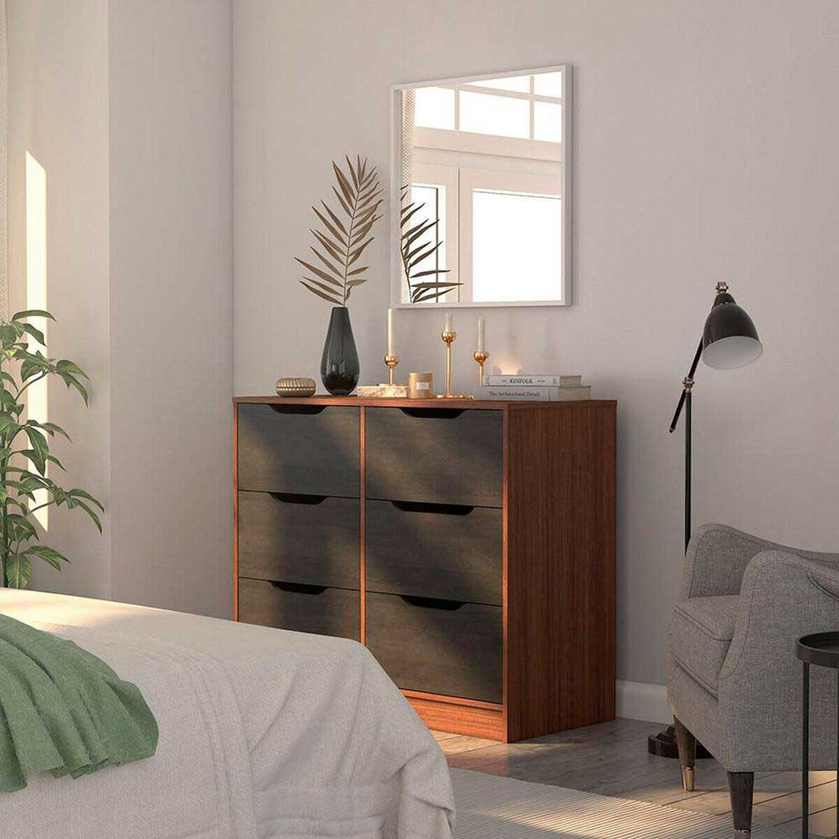 C&oacute;moda CIC Espresso 6 Cajones