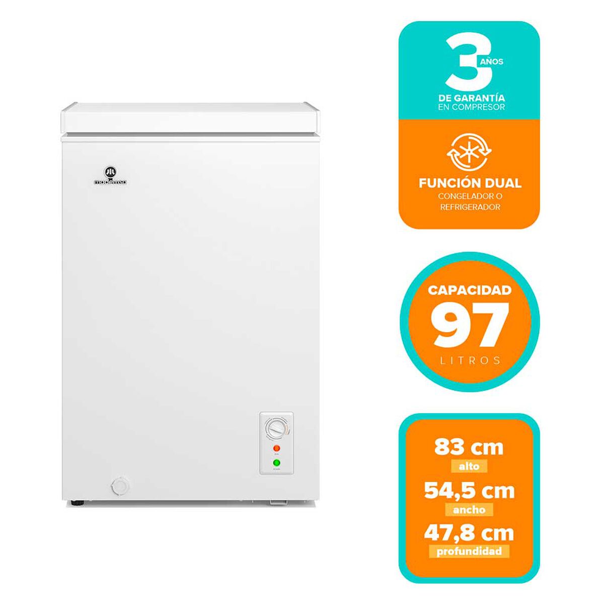 Freezer Horizontal Mademsa H100 97 L
