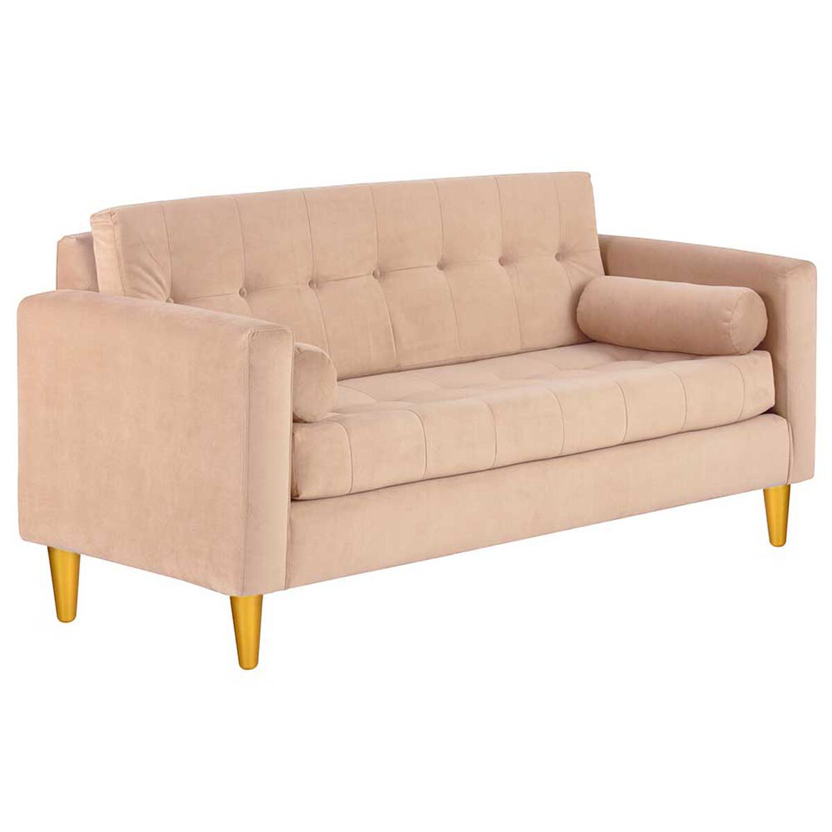 Sofá Bodevir Retro Felpa 01 3 Cuerpos Beige 