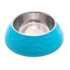 Plato Huellitas Celeste Para Perro M Mascan
