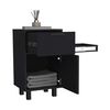 Velador TuHome Secret Z-81 con Cajón Oculto 1 Puerta Wengue