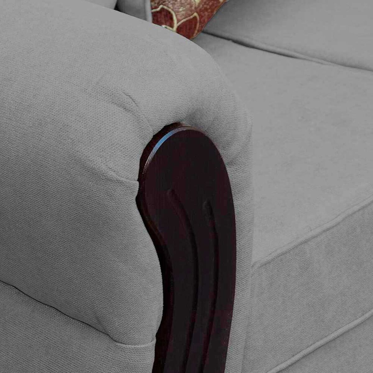 Juego de Living Elegant Detail Girona Sof&aacute; 3 Cuerpos + Dos Sillones 1 Cuerpo Gris
