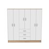 Clóset CIC Maipo Olmo Blanco 6 Puertas 3 Cajones