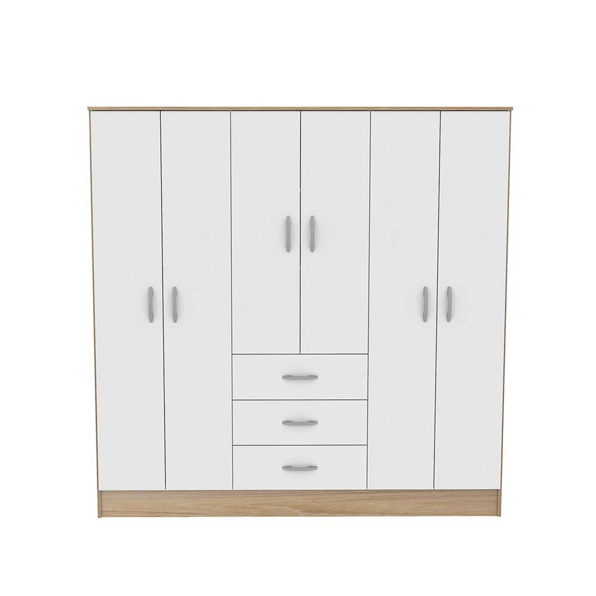 Clóset CIC Maipo Olmo Blanco 6 Puertas 3 Cajones
