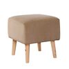 Pouf Latam Home Burdeos Tela Velvet Beige