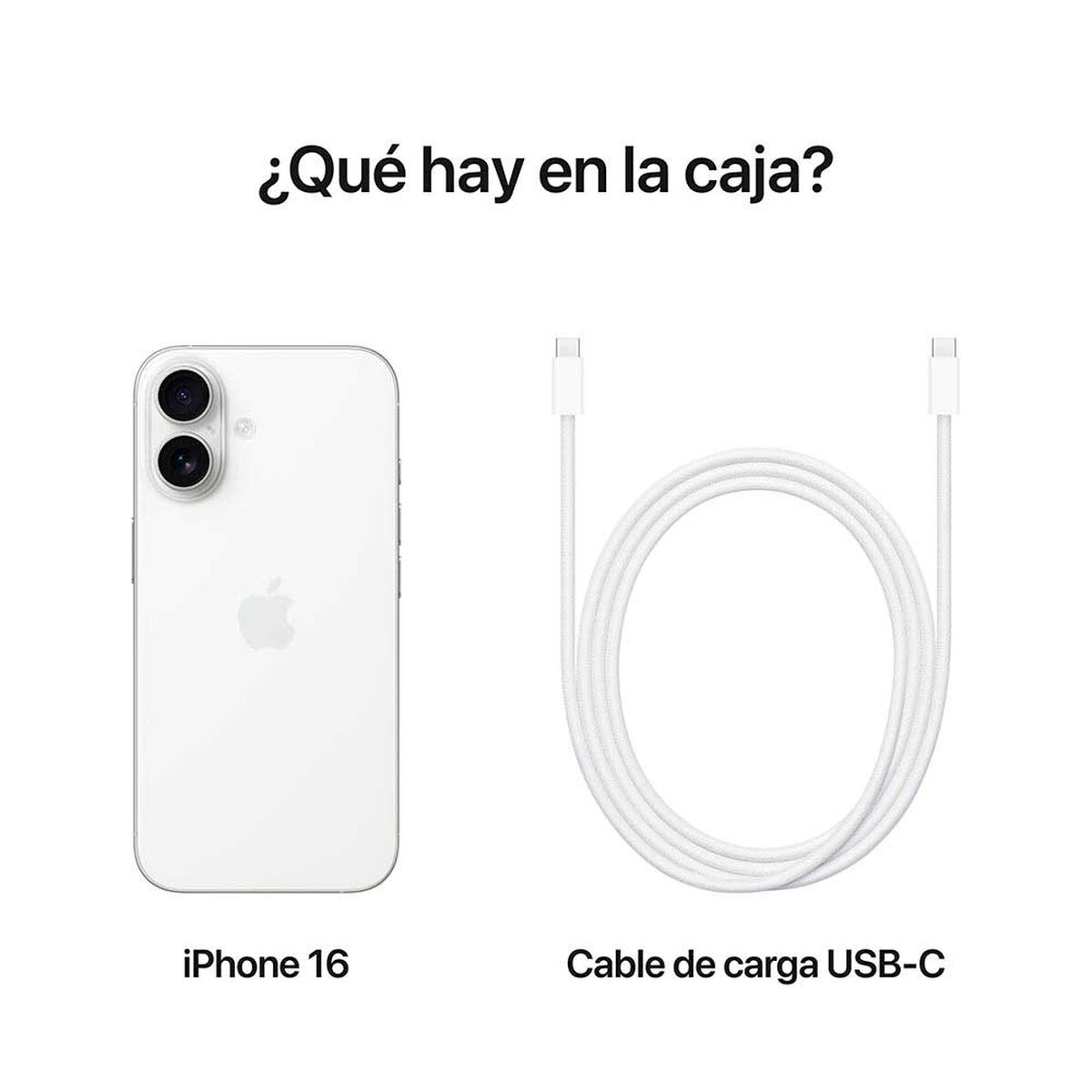 Apple Smartphone iPhone 16 128GB Blanco 6,1" Liberado