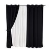 Set de Cortinas Mashini Valdivi 140 x 220 cm Negro
