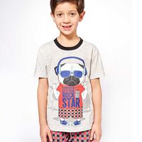 Pijama de Algodón Niño Kayser Gris