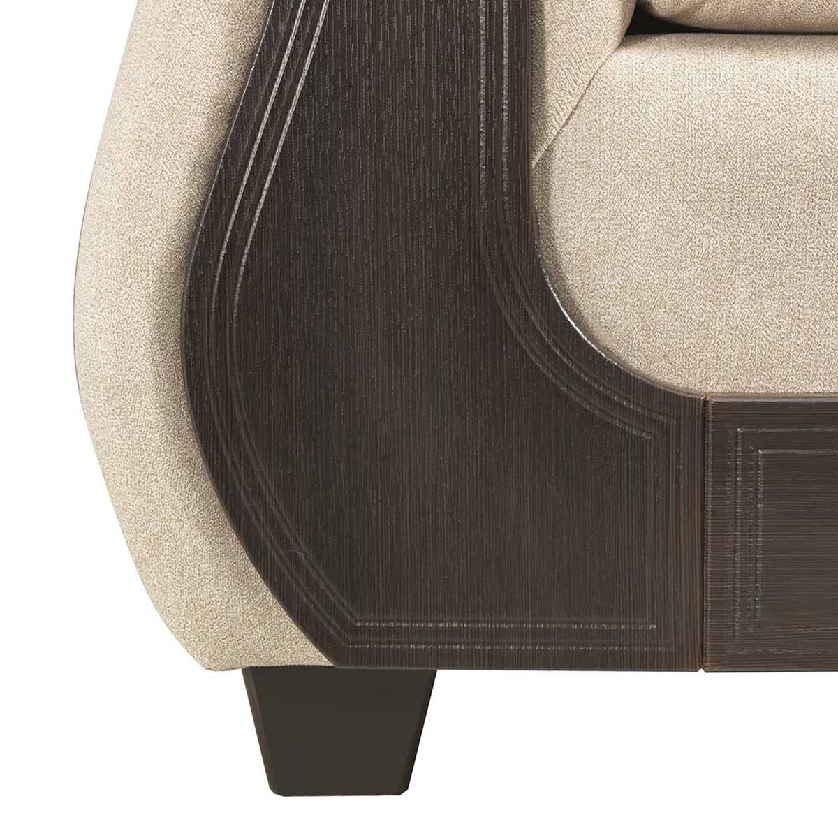 Juego de Living Innovamuebles Palermo Sofá 3 Cuerpos + Sofá 2 Cuerpos Beige
