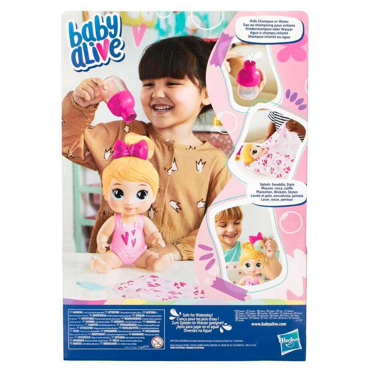 Mu&ntilde;eca Burbujas Relajantes Harper Hugs Cabello Rubio Baby Alive
