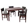Juego de Comedor Mobeland New York Caramelo 4 Sillas