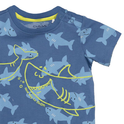 Imagen 2 del producto Polera Manga Corta Chess Baby Azul Claro, Gris, Menta