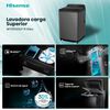 Lavadora Carga Superior Hisense WT3i1923UT 19 Kg Titanium