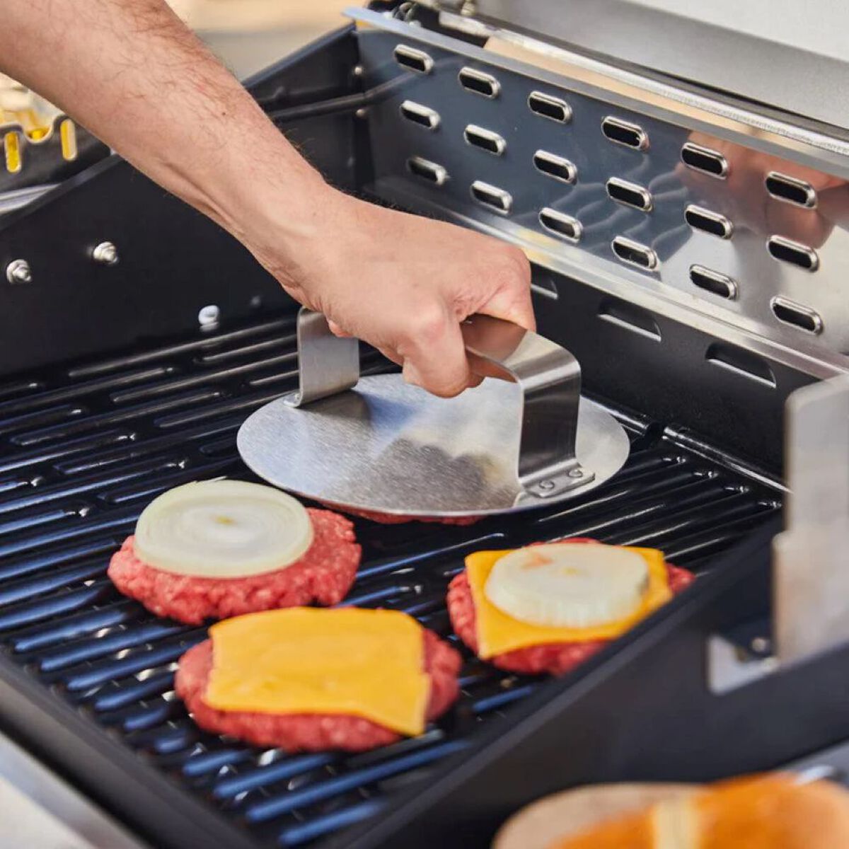 Prensador de Hamburguesas Simple Cook Smokky Acero Inoxidable