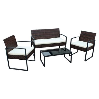 Imagen 2 del producto Juego de Living para Terraza Casanova Greta Sofá 2 Cuerpos + Dos Sillones 1 Cuerpo + Mesa de Centro Café