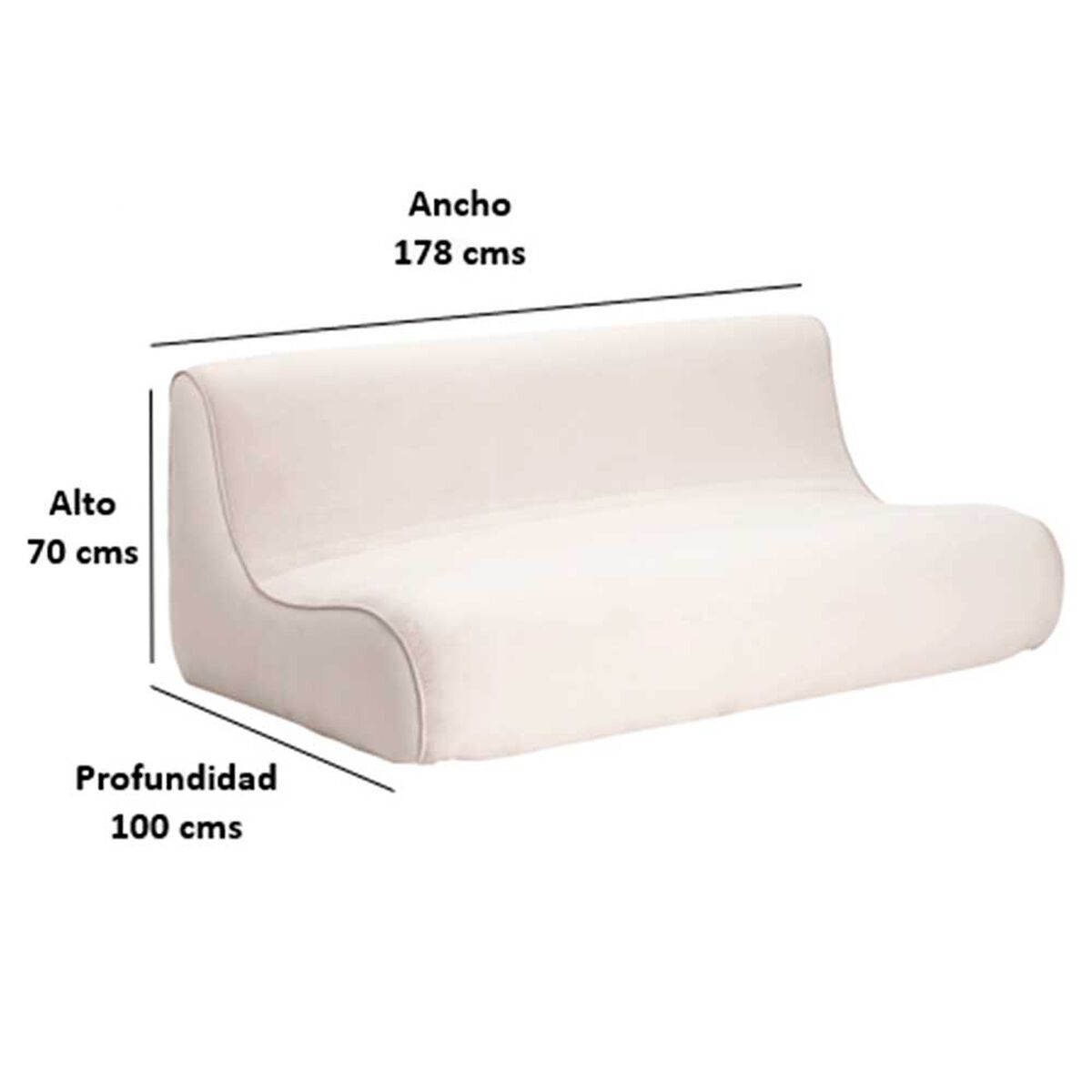 Sofá Bodevir Komodo Felpa 3 Cuerpos Pistacho 