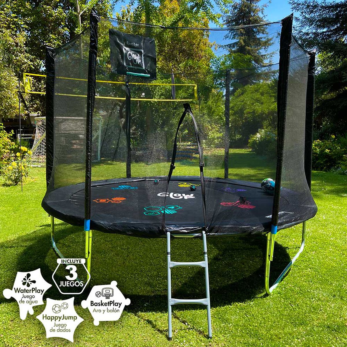 Cama Elástica + Malla y Escalera 10ft Edición Limitada