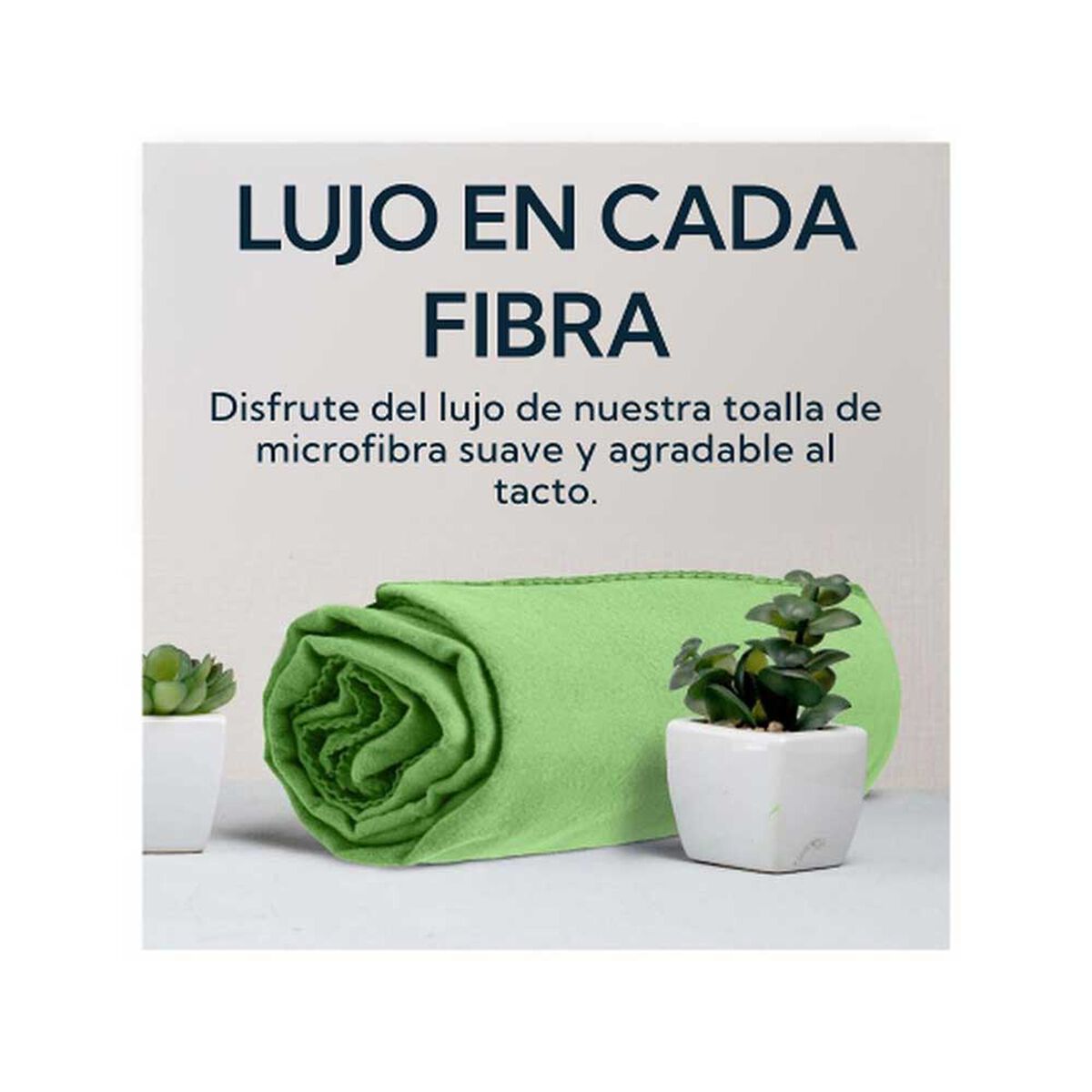 Pack 2 Toallas Microfibra Suede Verde Pro Outdoor