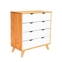 Cómoda Vekkahome Elis 4 Cajones Café