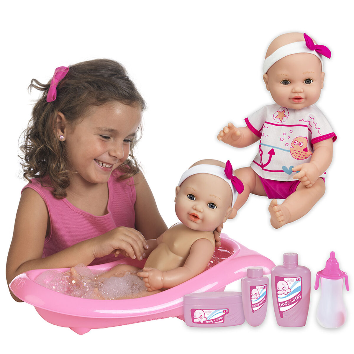 Muñeca con Bañera y Accesorios Loko Toys