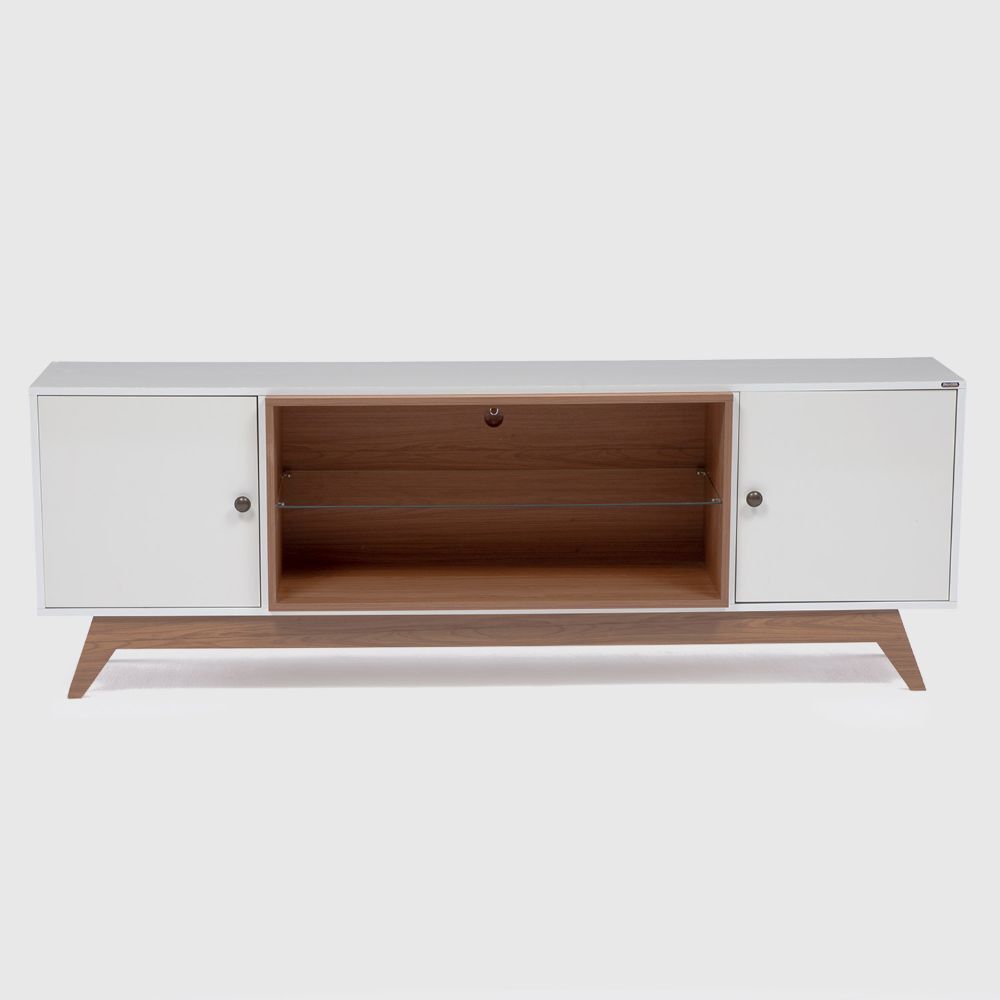 Rack TV Roca Ulmo Hasta 75" Blanco