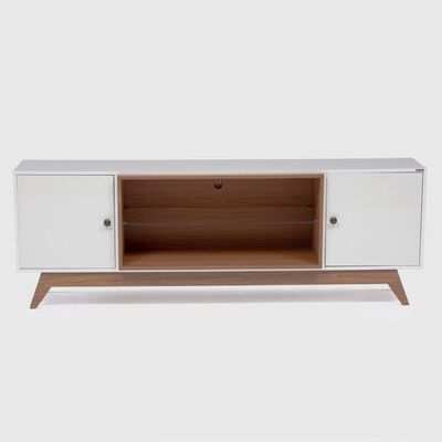 Rack TV Roca Ulmo Hasta 75" Blanco