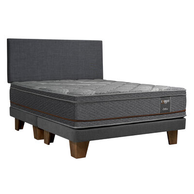 Imagen 1 del producto Cama Europea Celta Base Dividida Súper King Copper Black + Respaldo