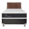 Box Spring CIC 1,5 Plazas New Ortopedic + Respaldo Baker