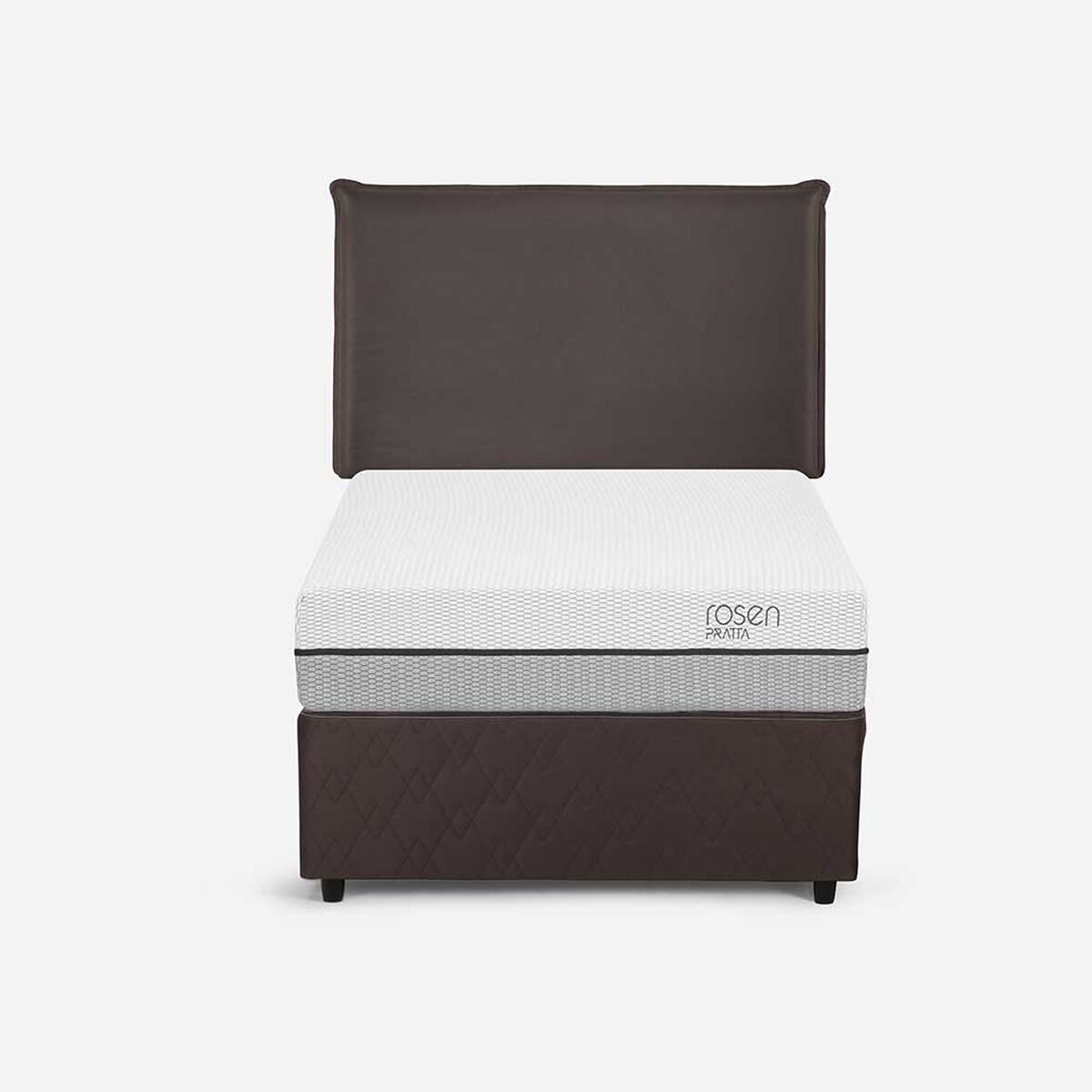 Cama Nido Rosen 1,5 Plazas Pratta + Respaldo Maurice Chocolate