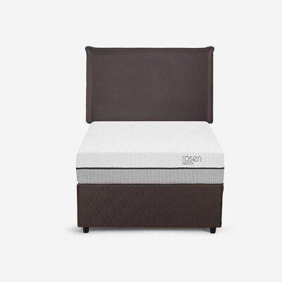Cama Nido Rosen 1,5 Plazas Pratta + Respaldo Maurice Chocolate