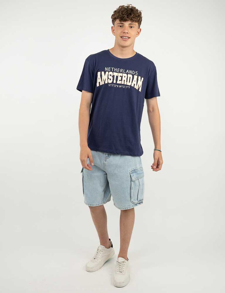 Polera Manga Corta Hombre Icono