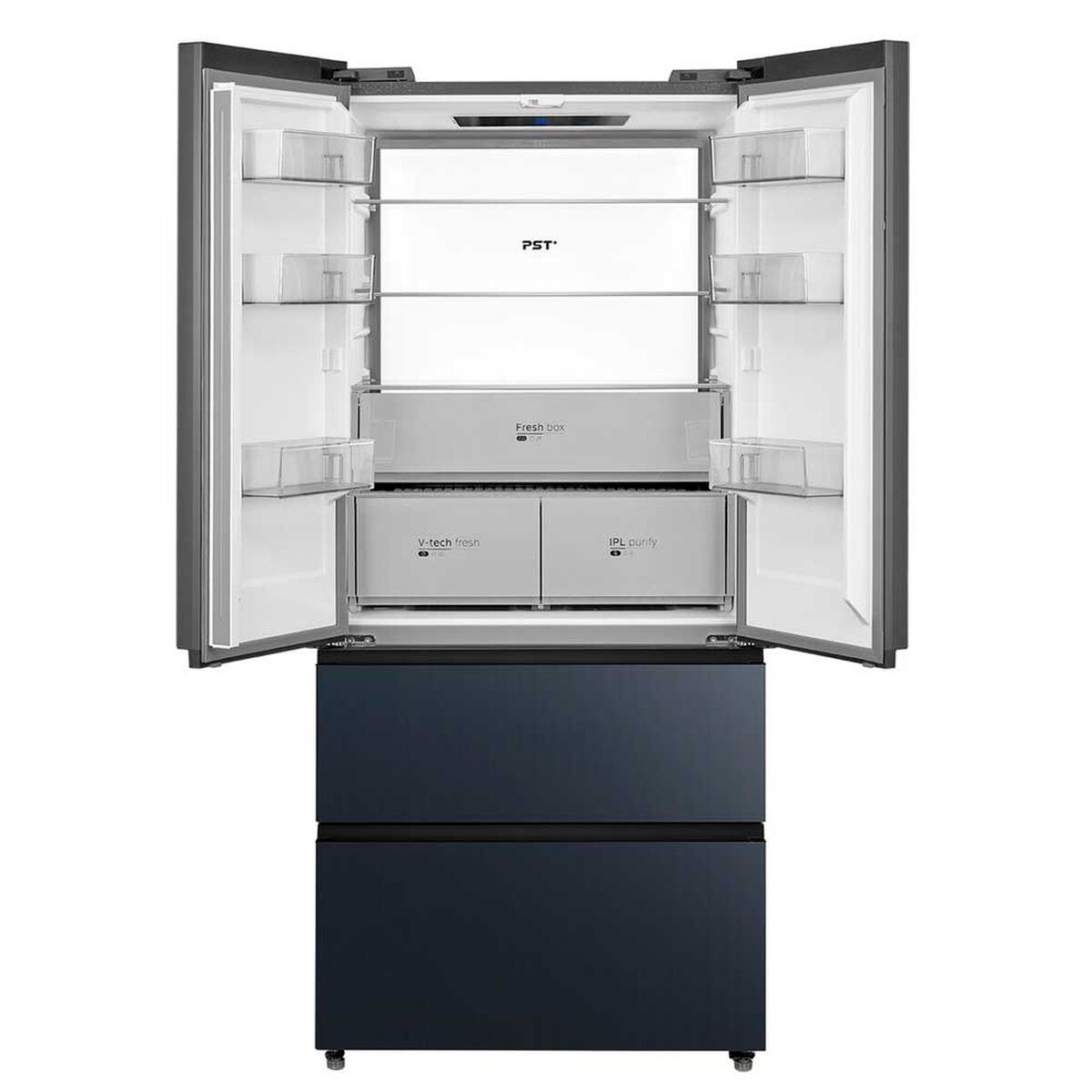 Refrigerador French Door Midea MDRFD705BIE70 474 lts. Perfect Fit + V-Tech