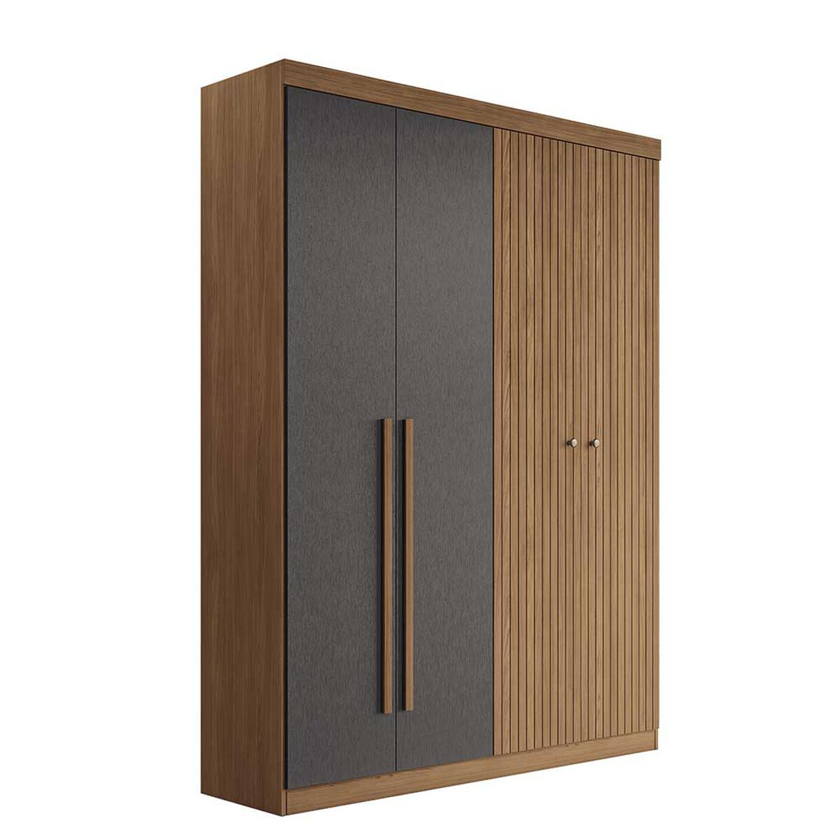 Clóset Onessta Buriti 4 Puertas 2 Cajones Jatoba Grafito