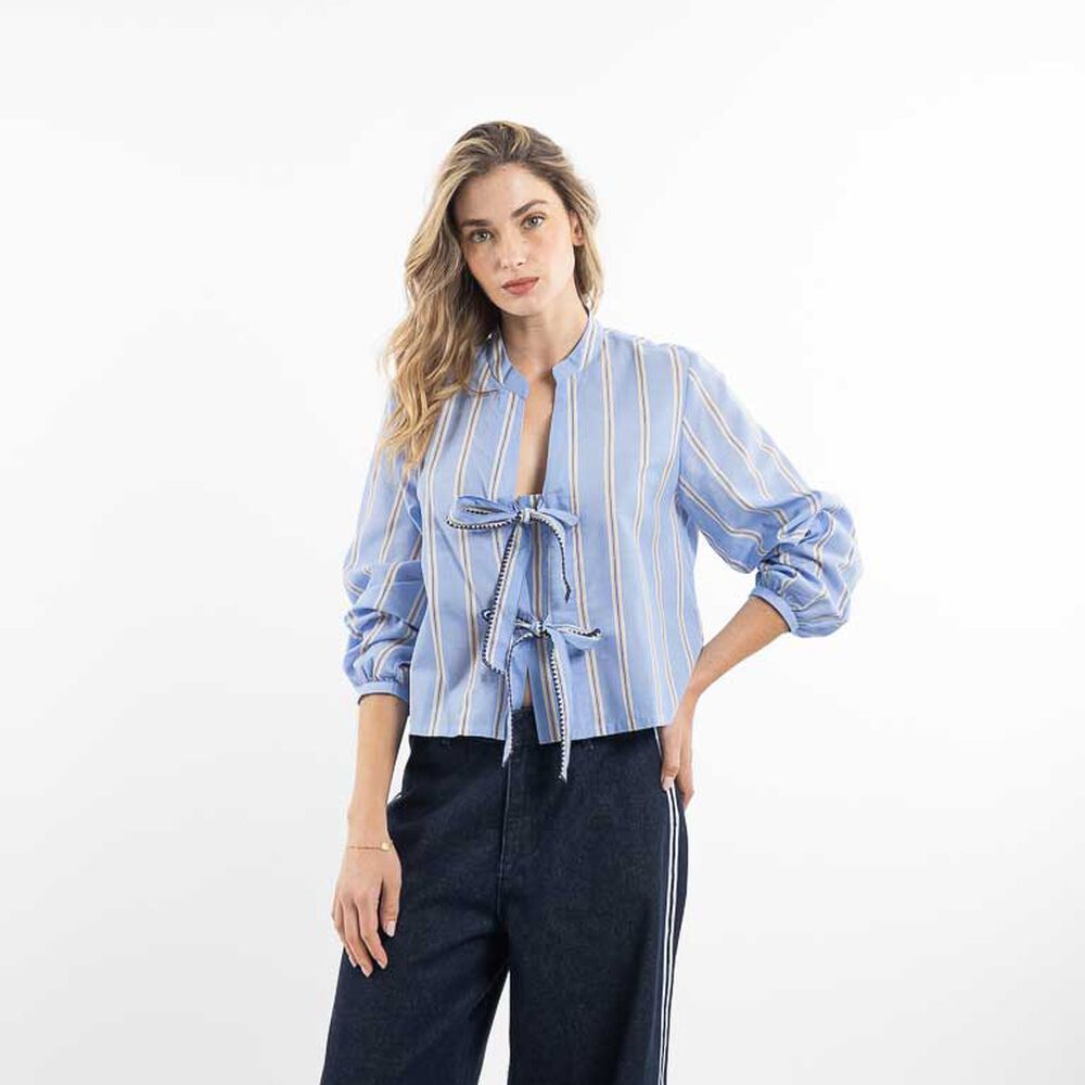Blusa Tailoring edit Manga Larga Mujer Zibel