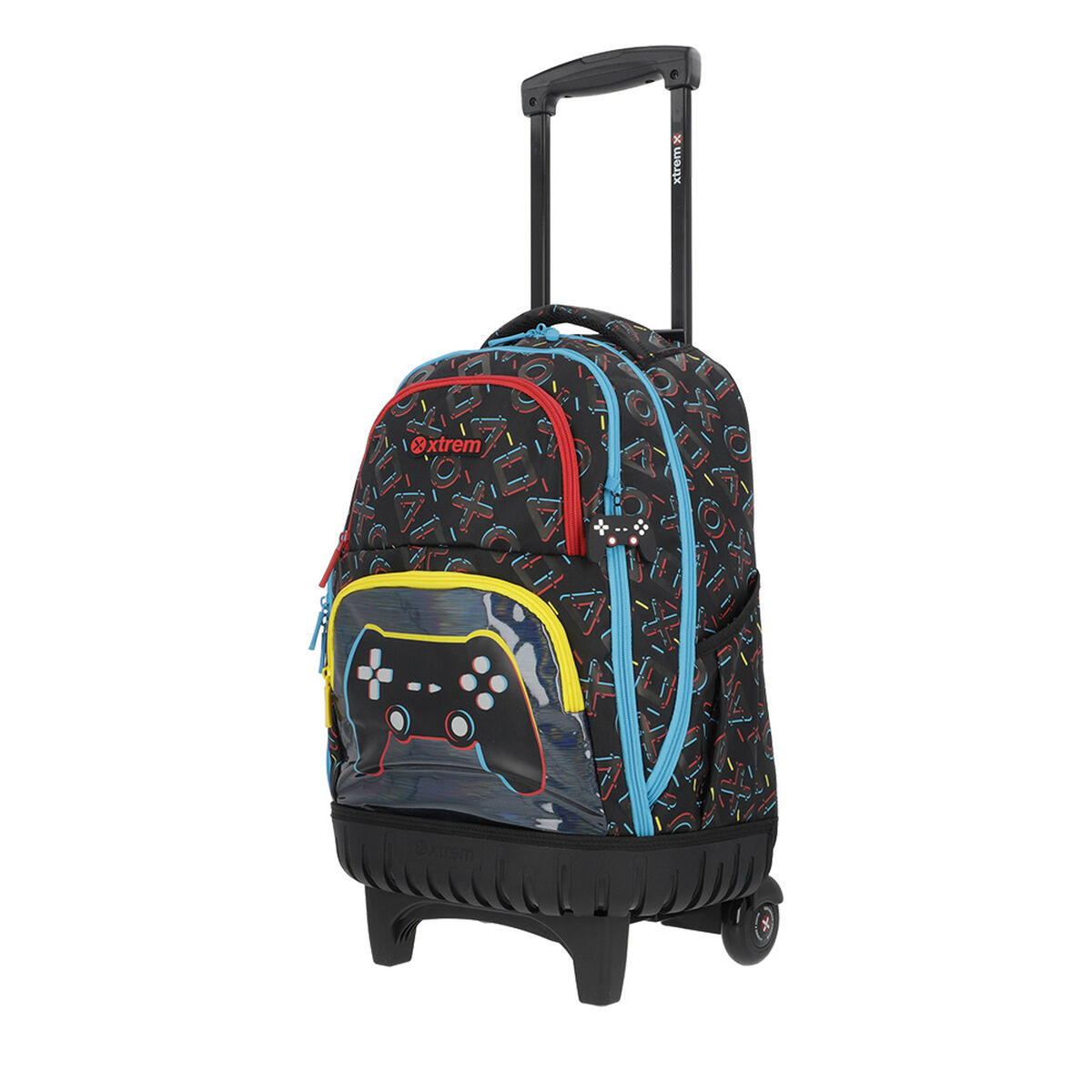 Mochila Con Ruedas Niño Cross 2.0 Negro L Xtrem