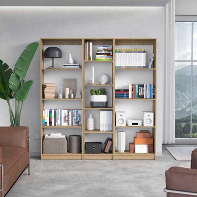 TUHOME 2 Estantes 4 Repisas + Estante 45 cm TuHome Home Macadamia