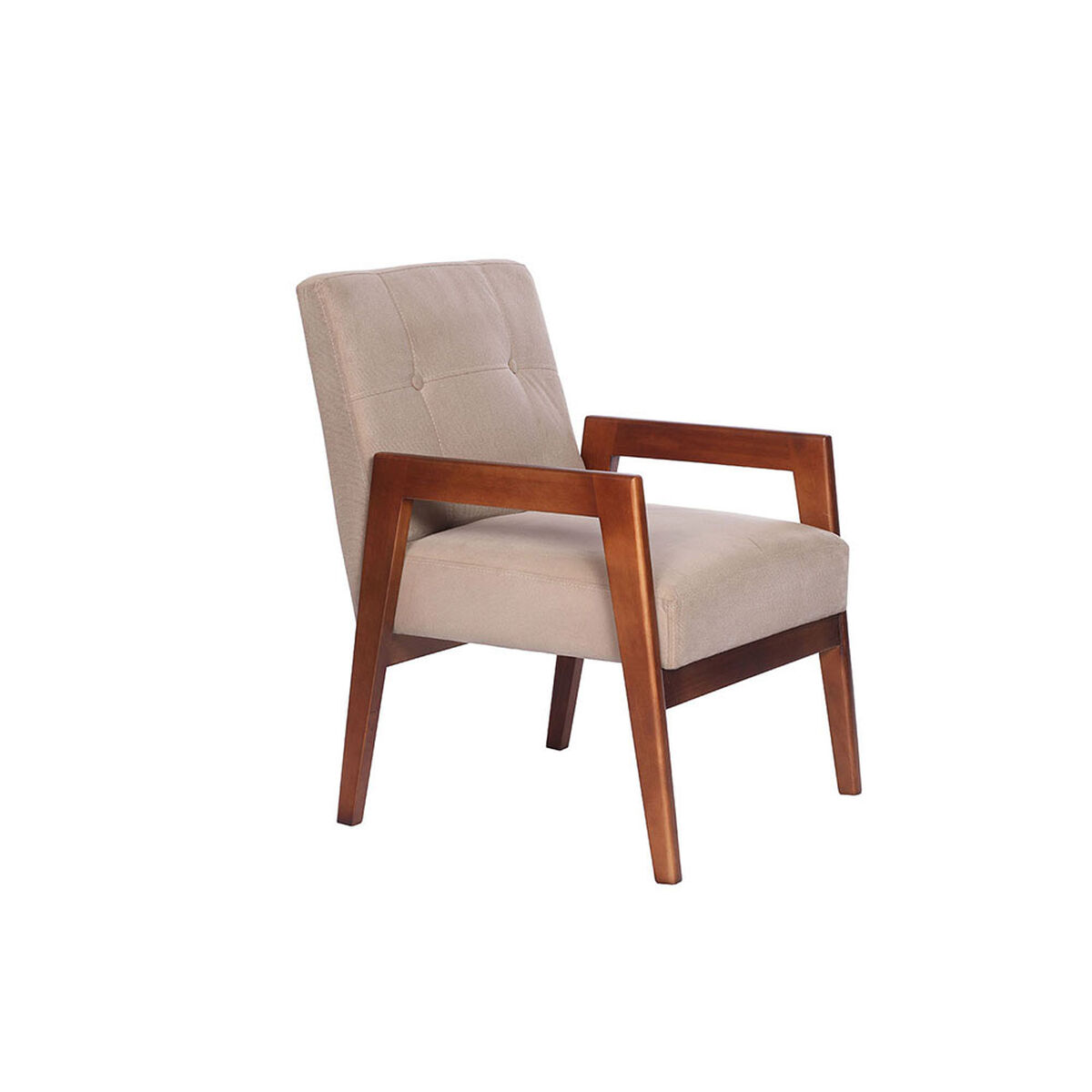 Juego de Living Latam Home Venecia 3 Cuerpos Beige + Sitial Munich Tela Beige