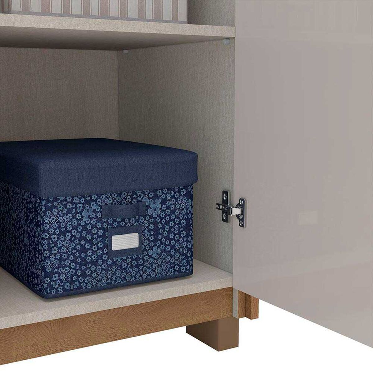 C&oacute;moda Vekkahome Coimbra 4 Cajones 1 Puerta Caf&eacute;
