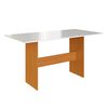 Juego de Cómedor Home Mobili Amalia 6 Sillas Café y Blanco Off