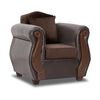 Juego de Living Innovamuebles New Bugambilia Sofá 3 Cuerpos + Dos Butacas 1 Cuerpo Chocolate