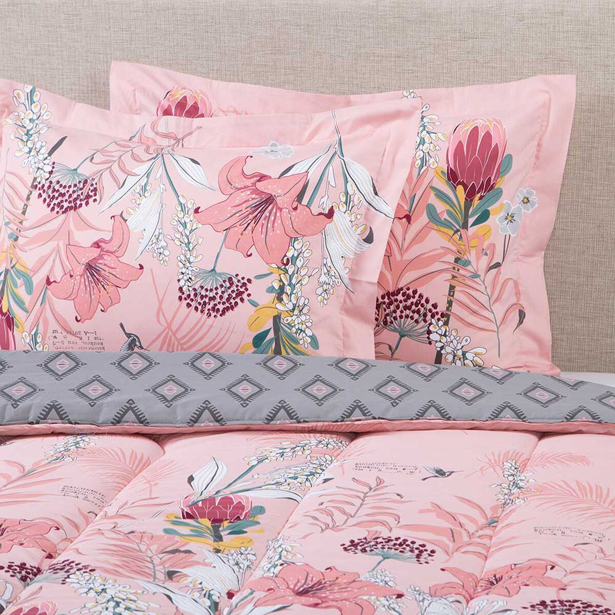 Plumón Estampado Elements & Co King Primrose