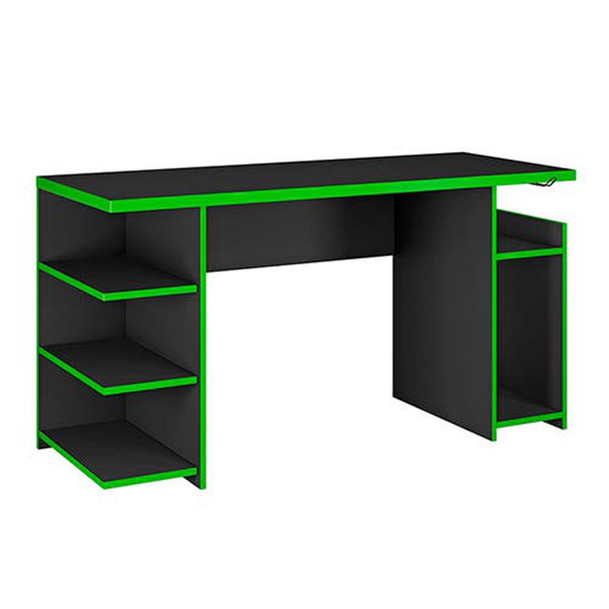 Escritorio Gamer Home Mobili Luigi Negro Verde